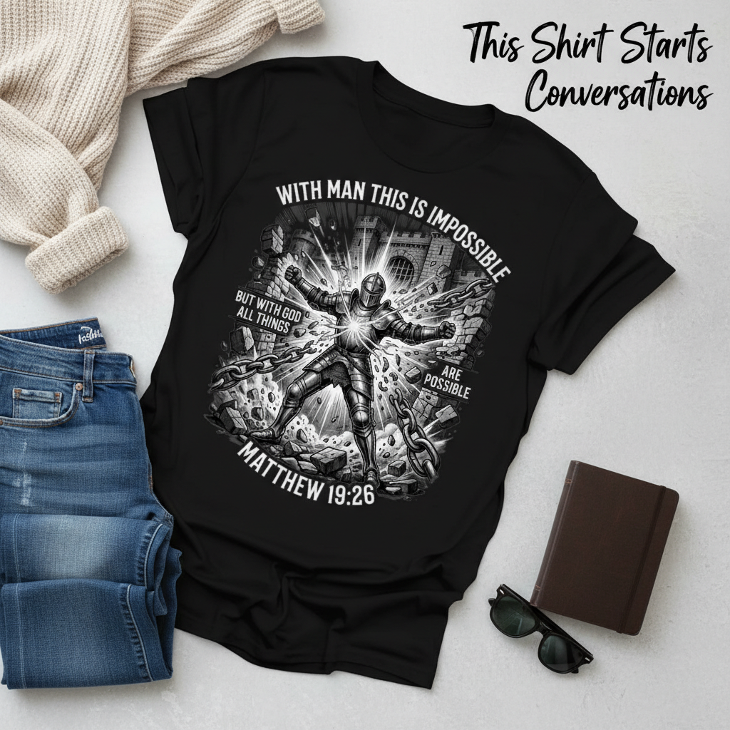 With God All Things Are Possible T-Shirt__pair