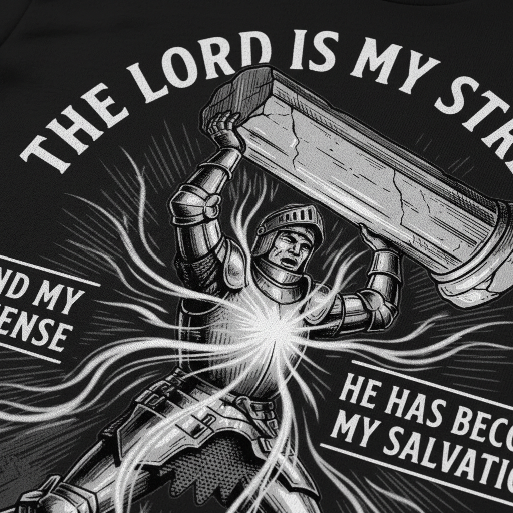 The Lord Is My Strength T-Shirt__detail