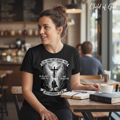 He Will Never Forsake T-Shirt__use