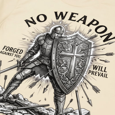 No Weapon Shall Prevail T-Shirt__detail