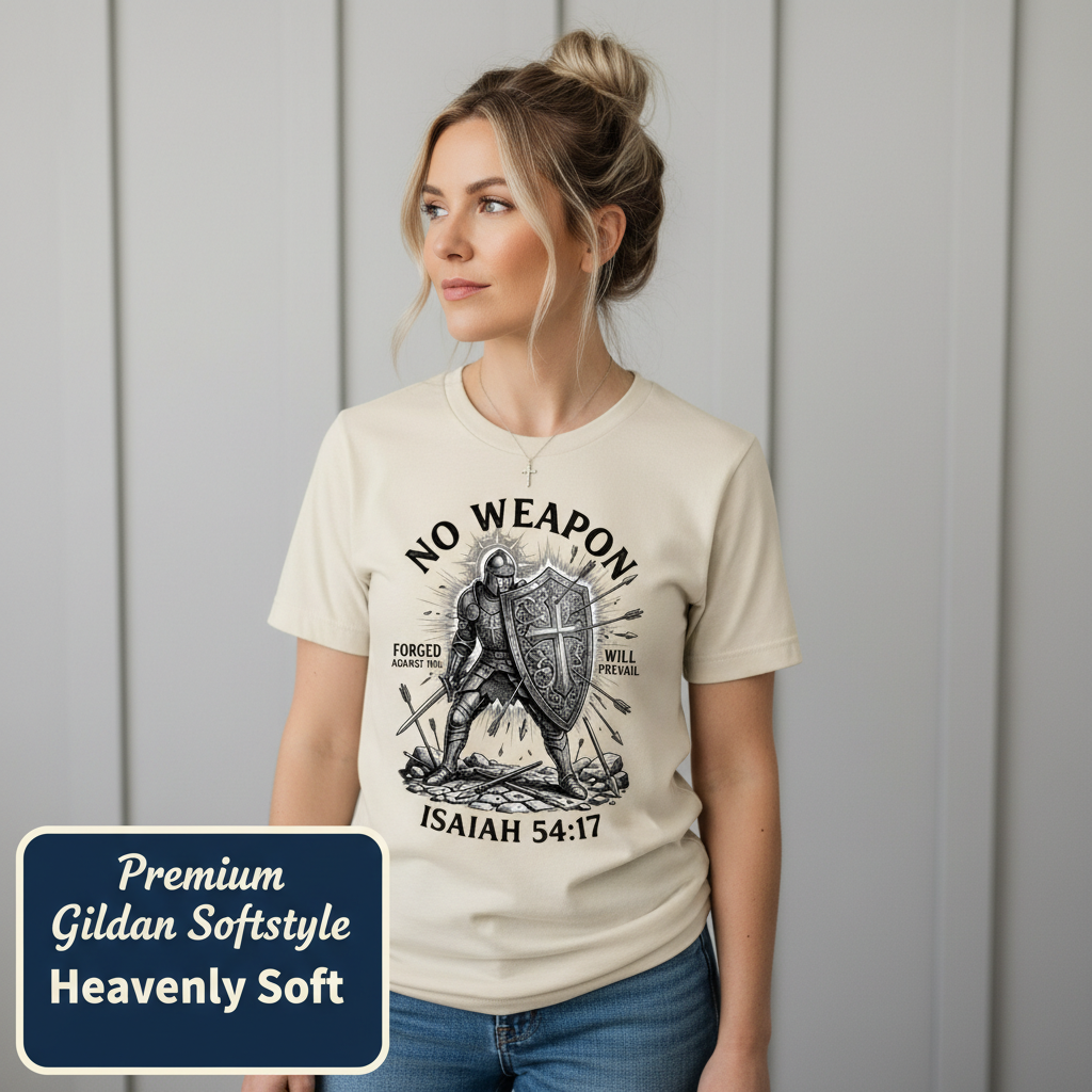 No Weapon Shall Prevail T-Shirt__space