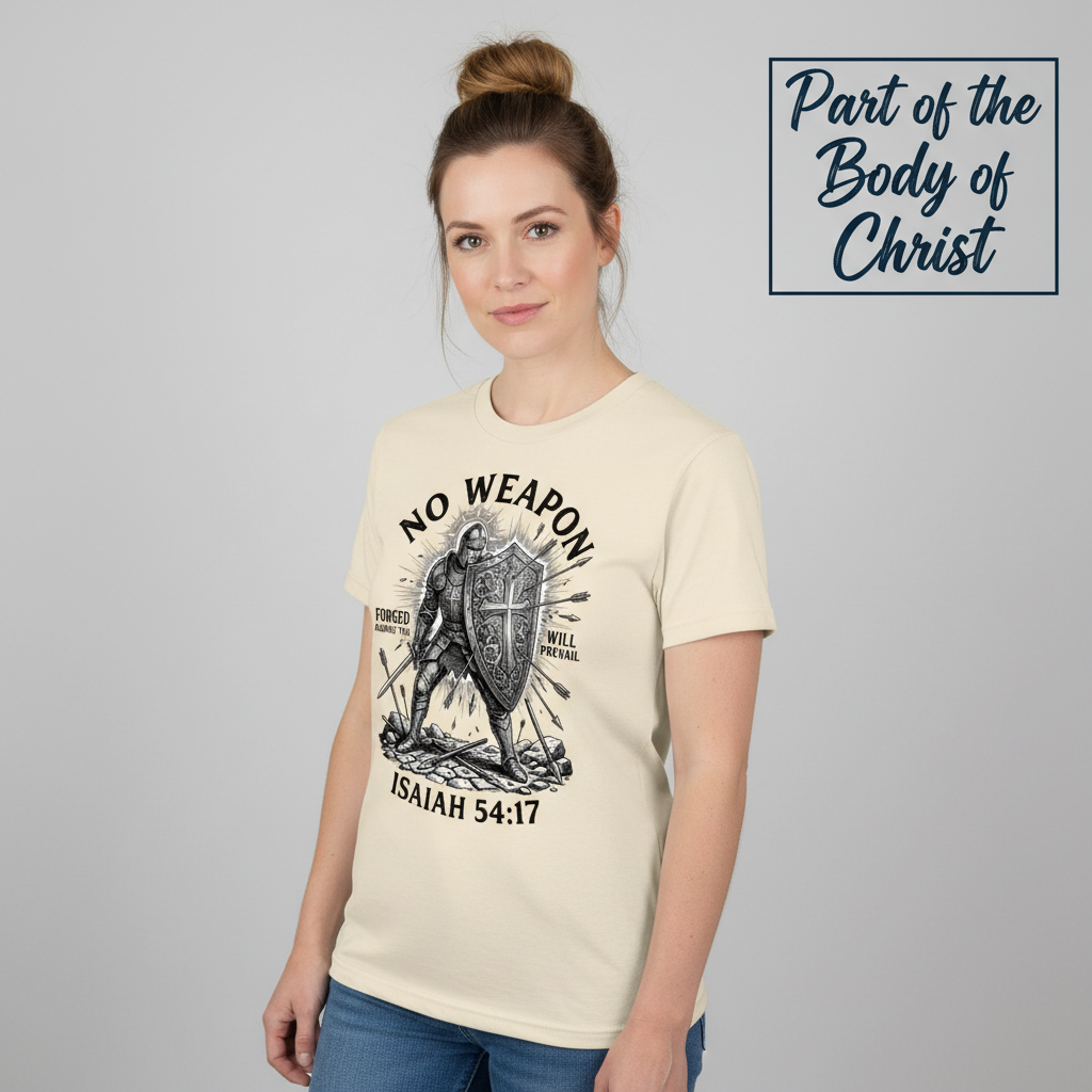 No Weapon Shall Prevail T-Shirt__hero
