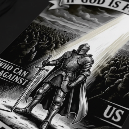 If God Is For Us Warrior T-Shirt__detail