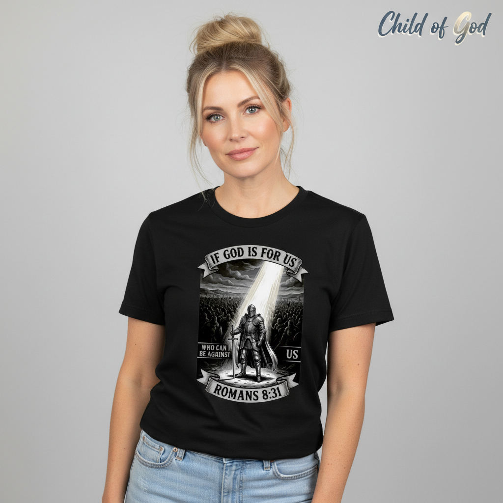 If God Is For Us Warrior T-Shirt__hero