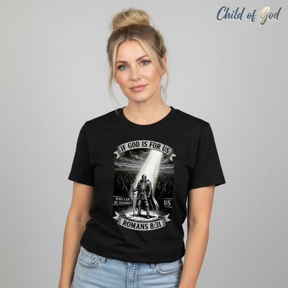 If God Is For Us Warrior T-Shirt__hero