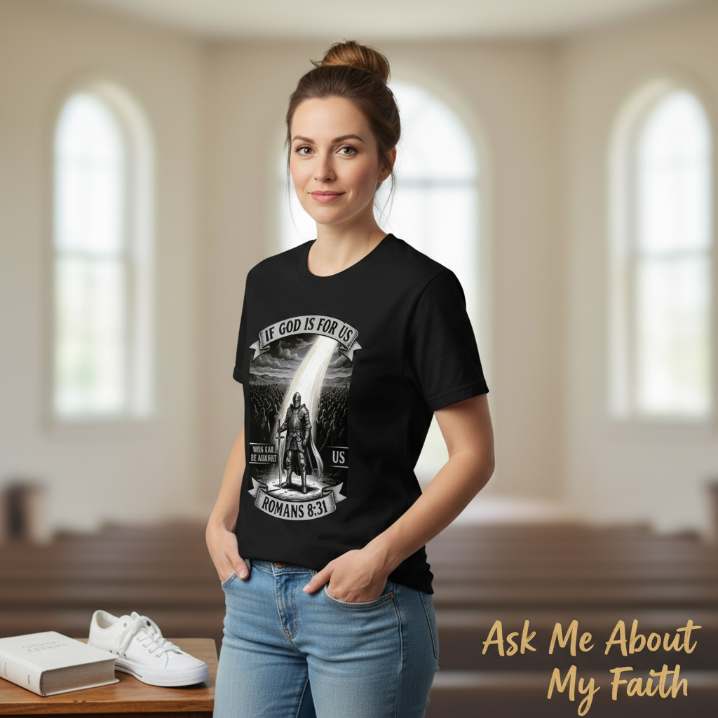 If God Is For Us Warrior T-Shirt__pair