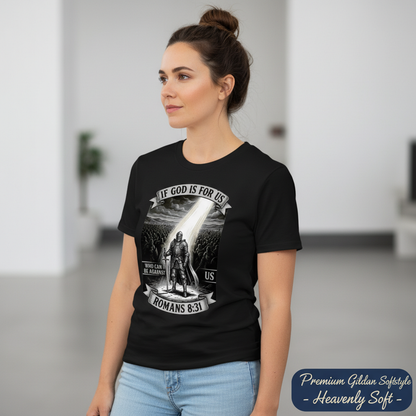 If God Is For Us Warrior T-Shirt__space