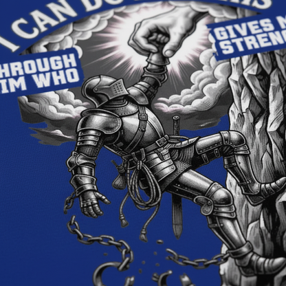 Philippians 4:13 Warrior Strength T-Shirt__detail