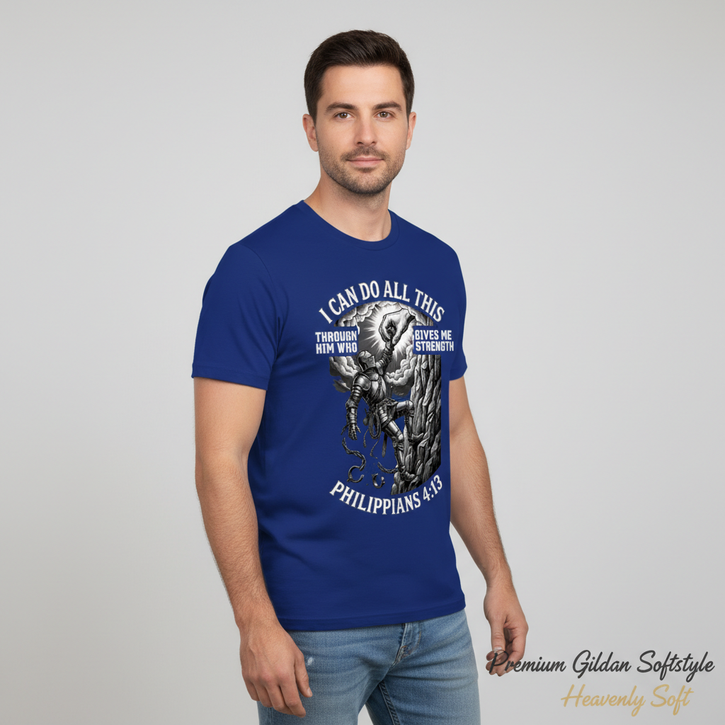Philippians 4:13 Warrior Strength T-Shirt__space