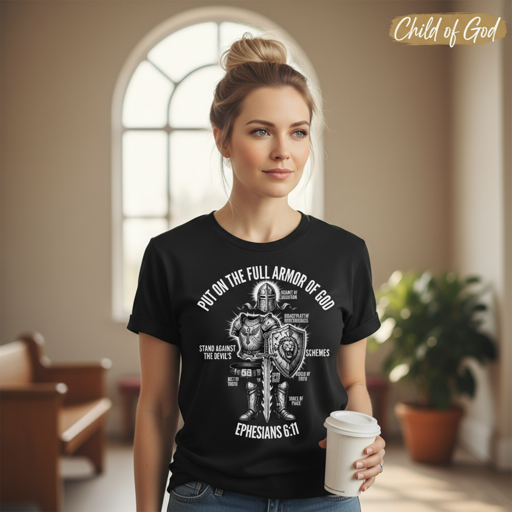 Full Armor of God Warrior T-Shirt__lifestyle