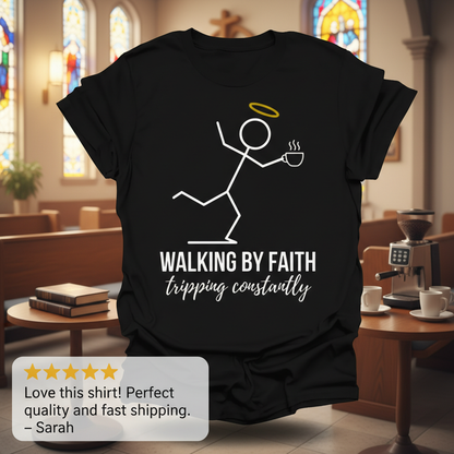 Walking by Faith T-Shirt_review_5star