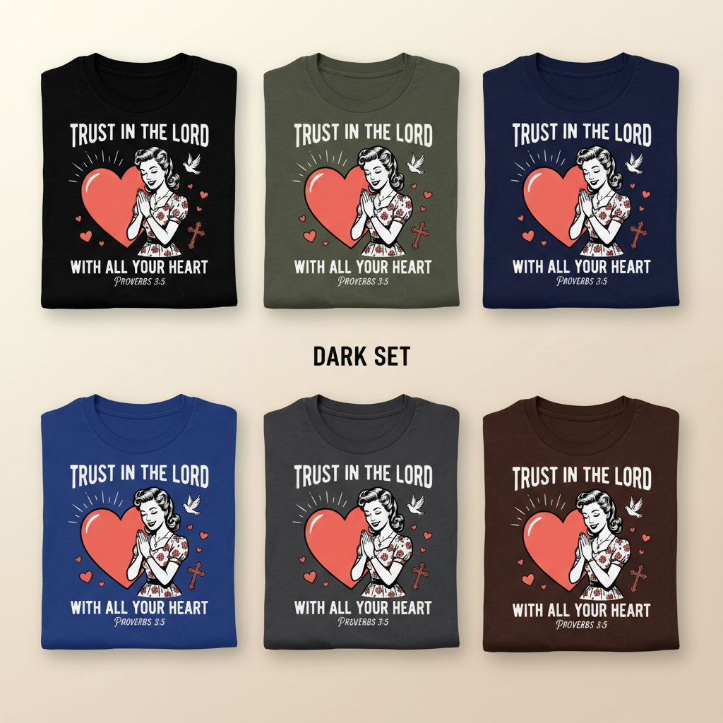 Trust In The Lord T-Shirt_6color_grid