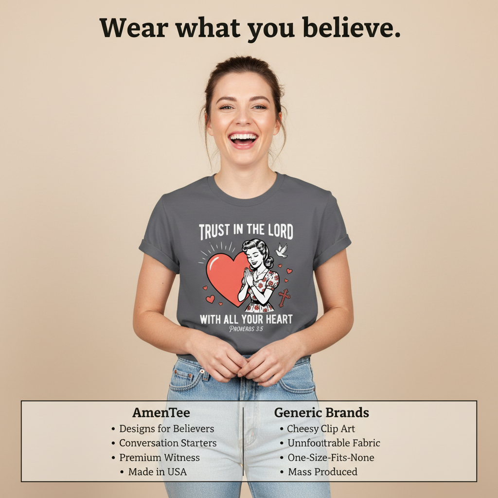 Trust In The Lord T-Shirt_product_table