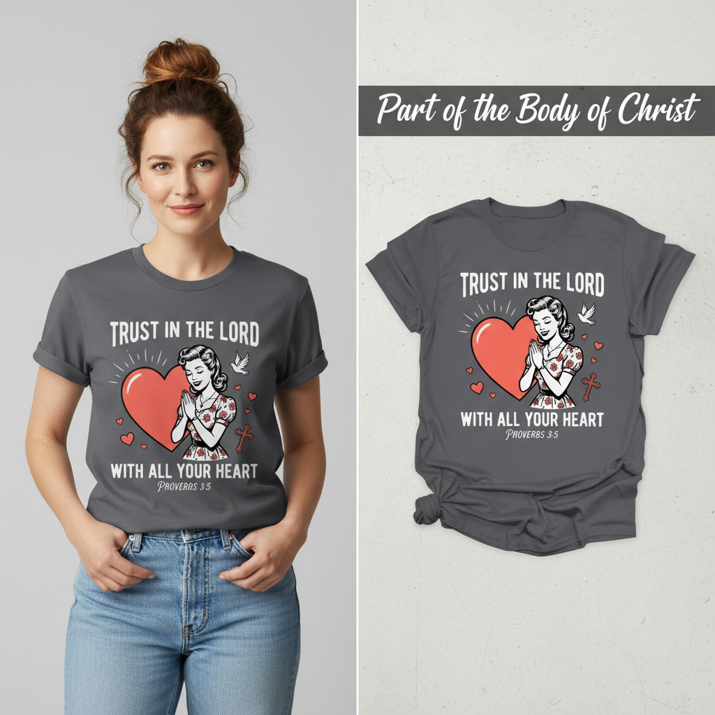 Trust In The Lord T-Shirt_model_flat