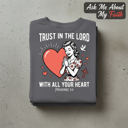 Trust In The Lord T-Shirt_stacked_flatlay