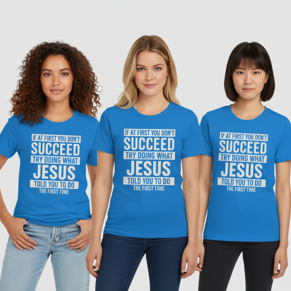 Do What Jesus Said T-Shirt_triple_model