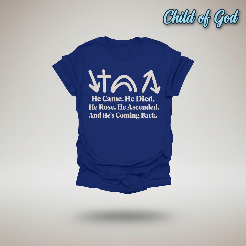 He’s Coming Back T-Shirt_3d_float
