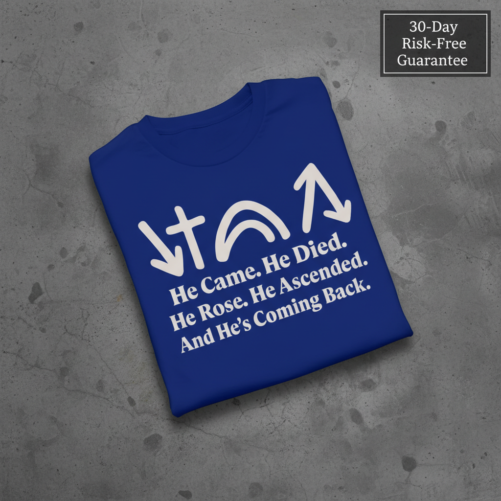 He’s Coming Back T-Shirt_fold_tilt
