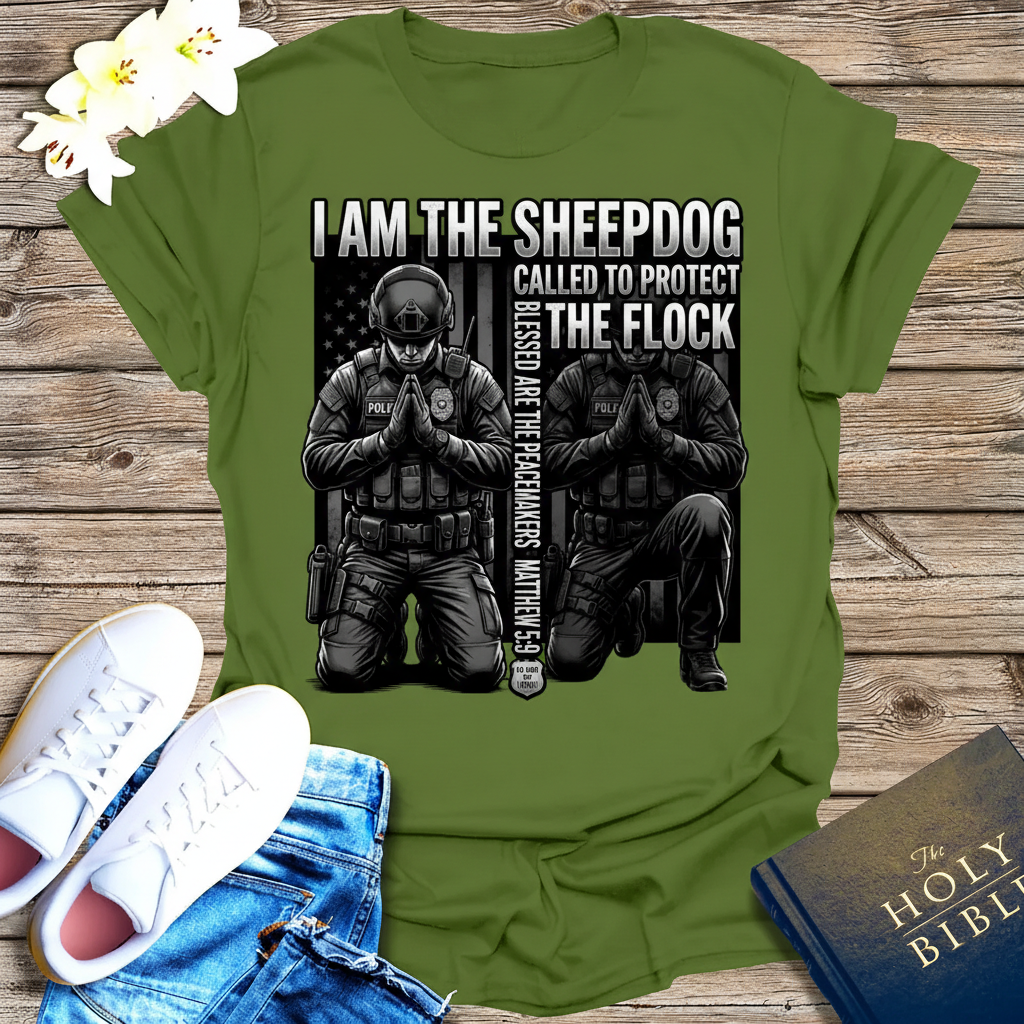 Sheepdog Protector T-Shirt_triple_model
