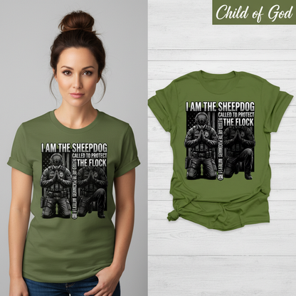 Sheepdog Protector T-Shirt_model_flat