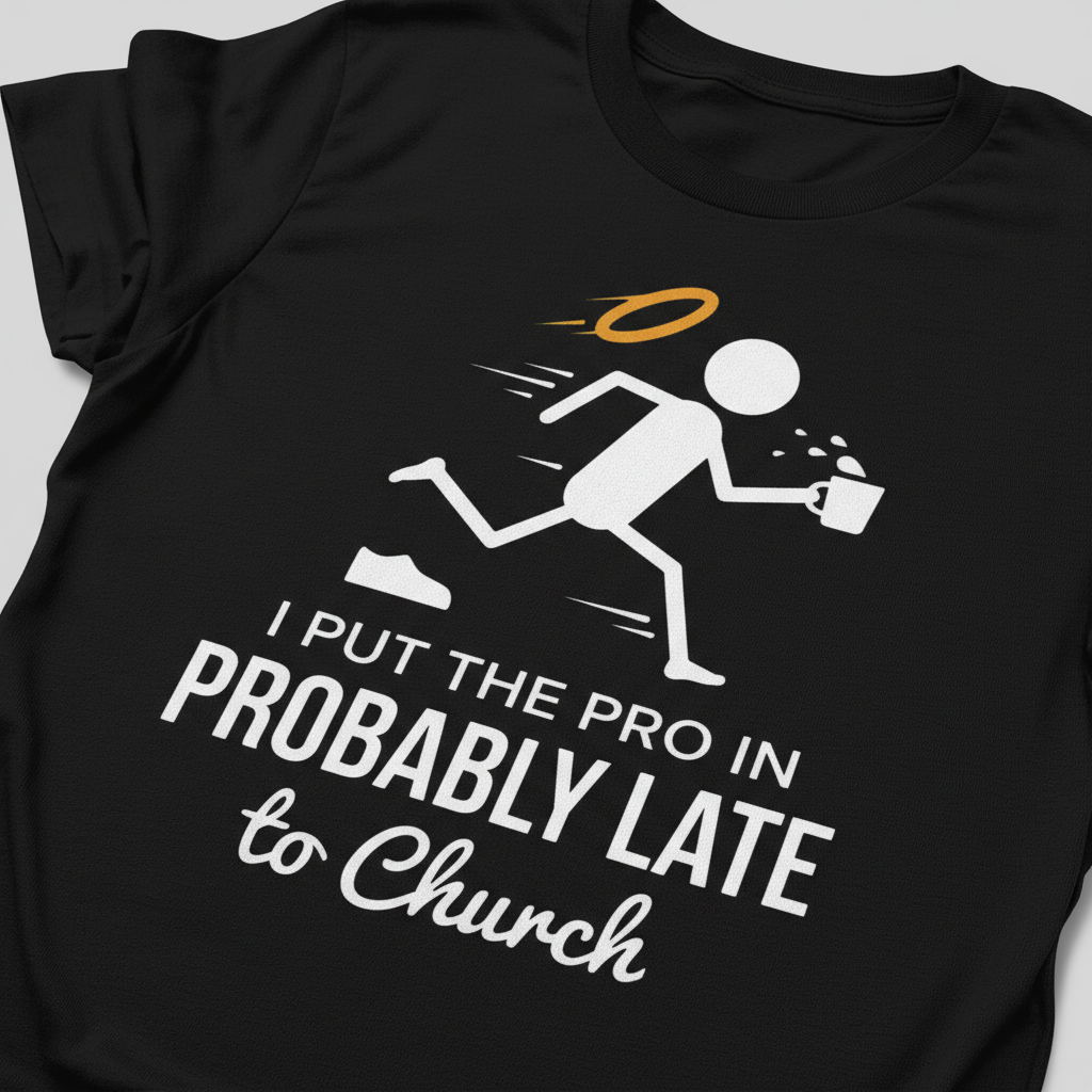 Probably Late to Church T-Shirt__detail