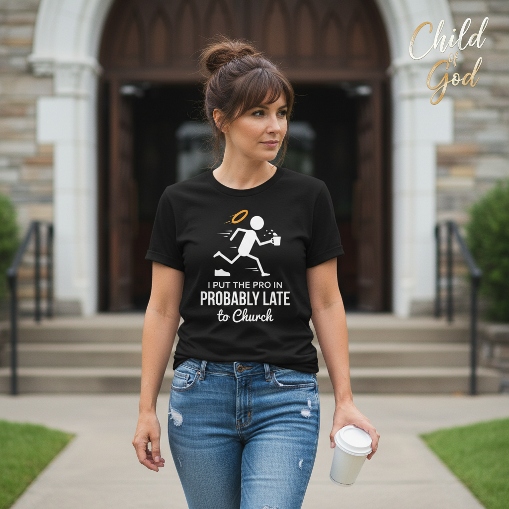 Probably Late to Church T-Shirt__lifestyle