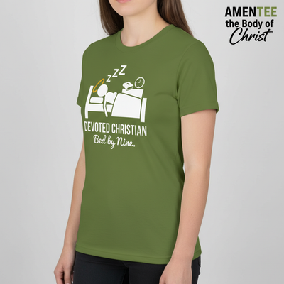 Devoted Christian Bed by Nine T-Shirt__hero
