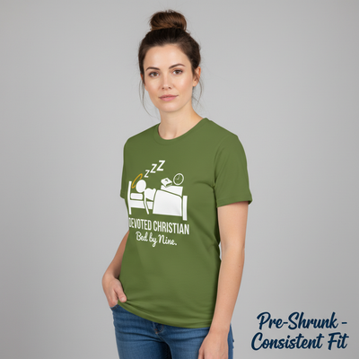 Devoted Christian Bed by Nine T-Shirt__benefit