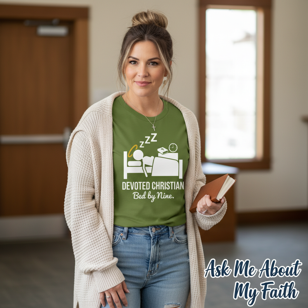 Devoted Christian Bed by Nine T-Shirt__pair