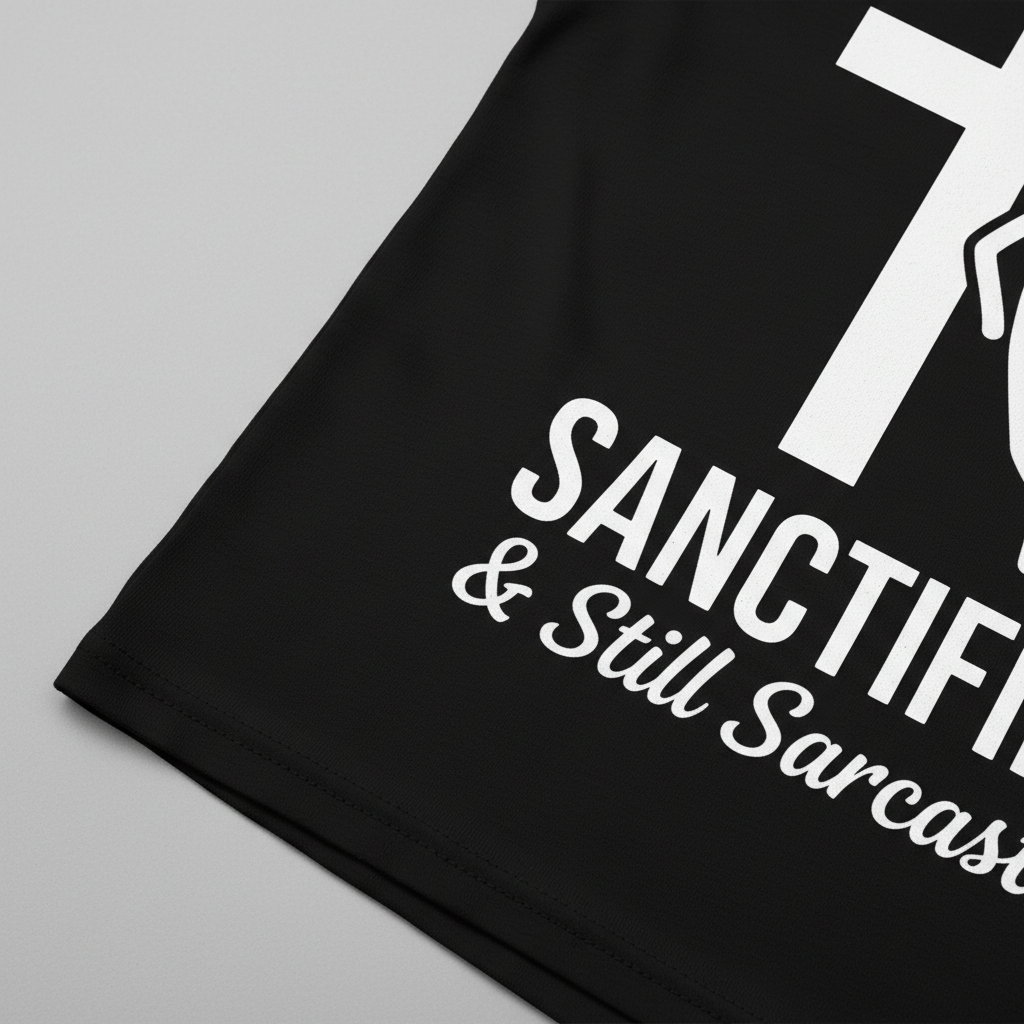 Sanctified & Still Sarcastic T-Shirt__detail