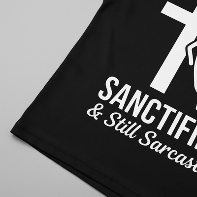 Sanctified & Still Sarcastic T-Shirt__detail