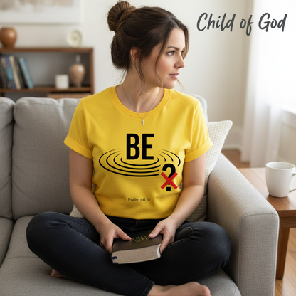 Be Still Scripture T-Shirt__use
