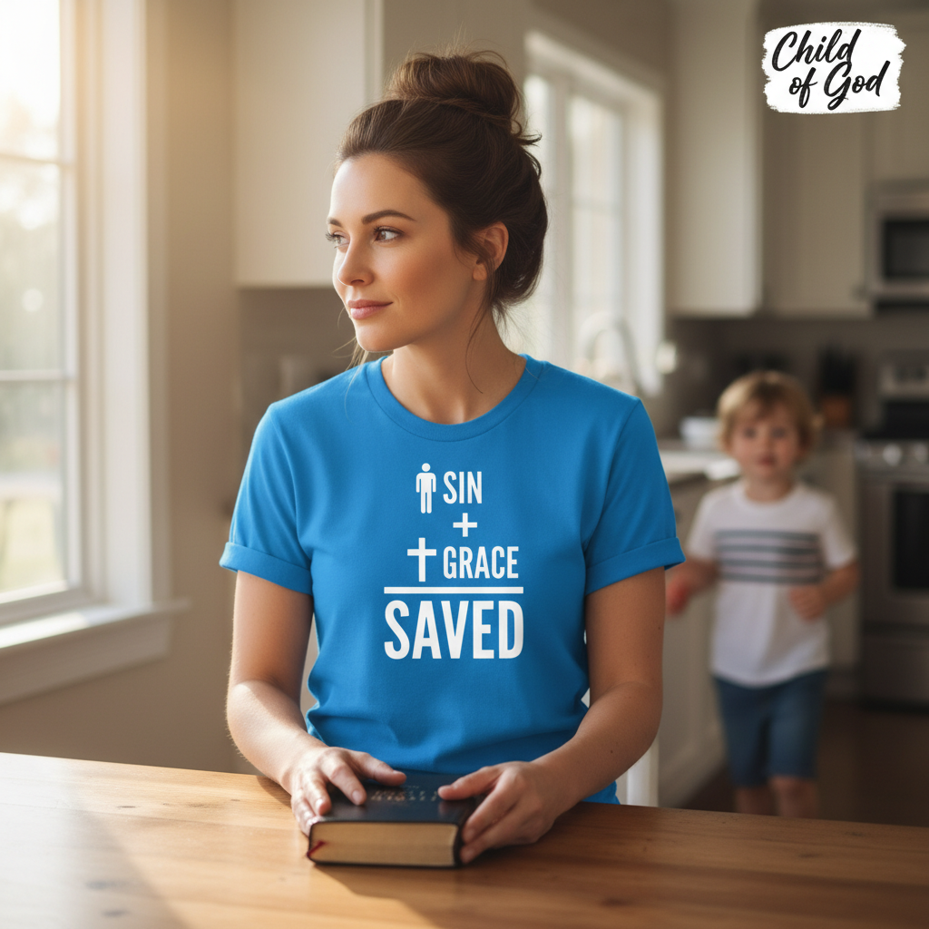 Sin + Grace = Saved T-Shirt__use