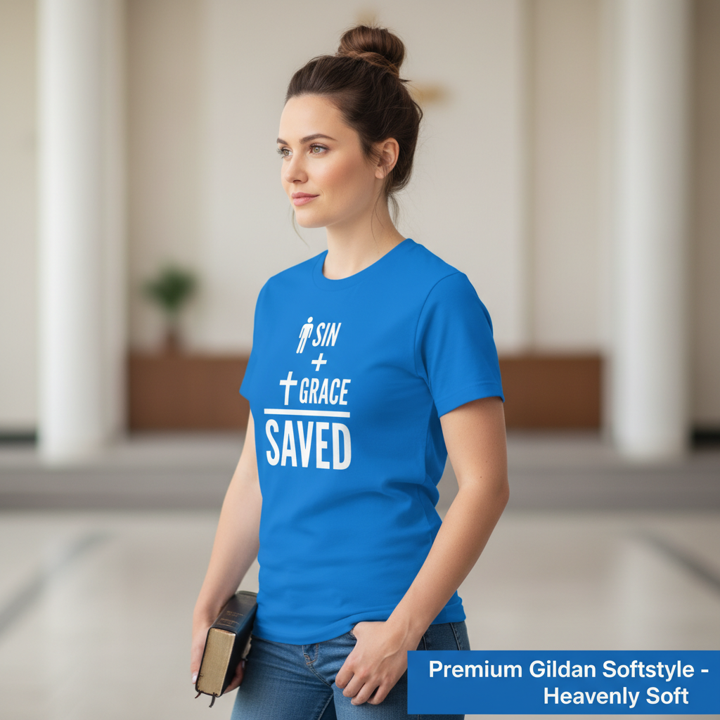Sin + Grace = Saved T-Shirt__space