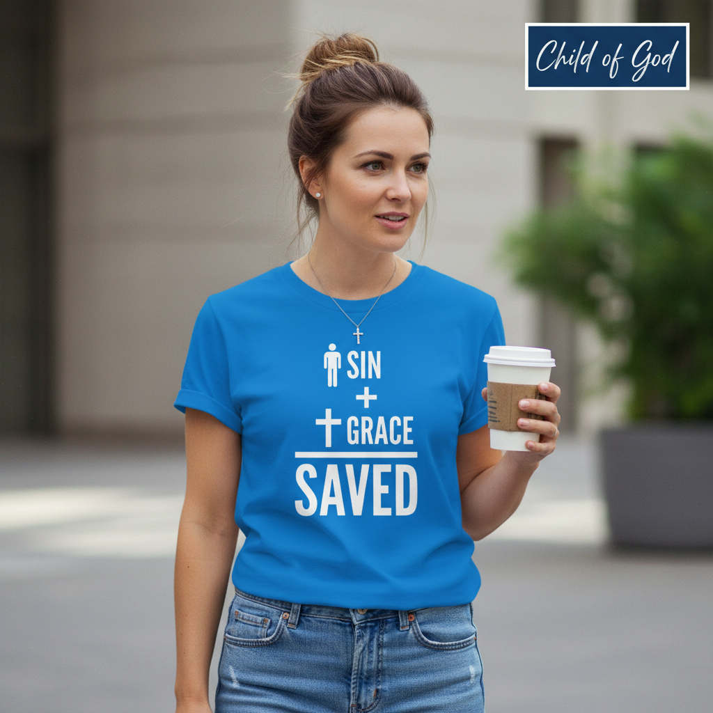 Sin + Grace = Saved T-Shirt__lifestyle