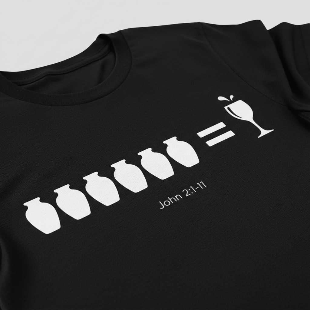 Water-to-Wine Miracle T-Shirt__detail