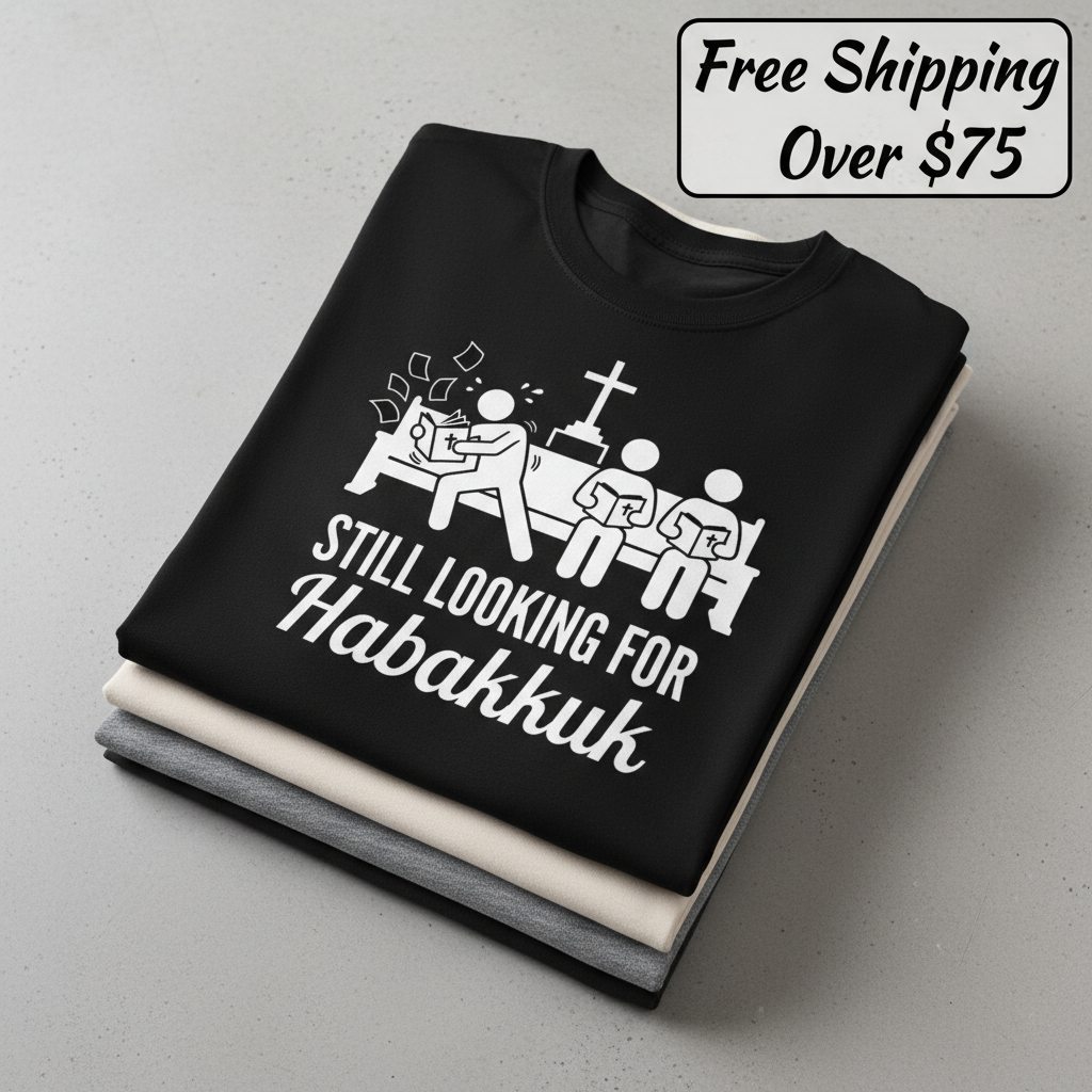 Still Looking for Habakkuk T-Shirt_stacked_flatlay