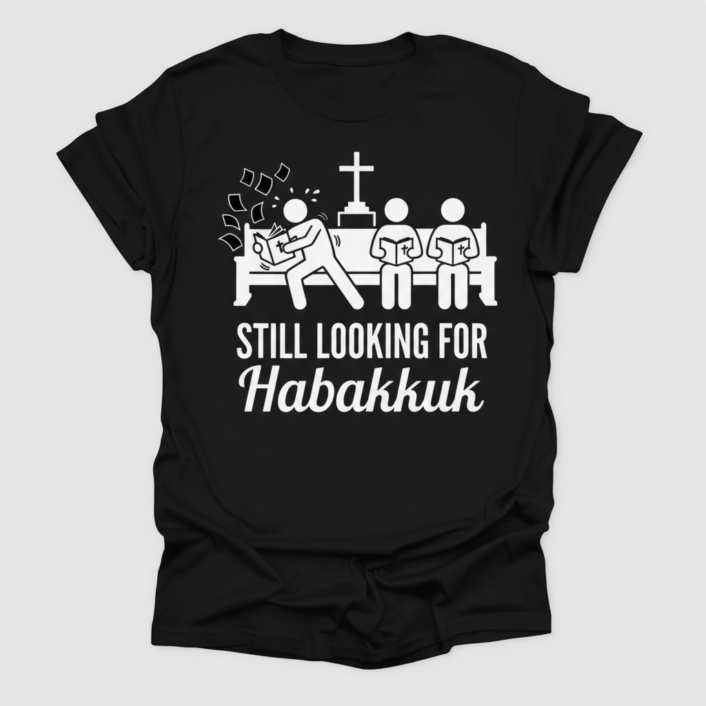 Still Looking for Habakkuk T-Shirt_triple_model