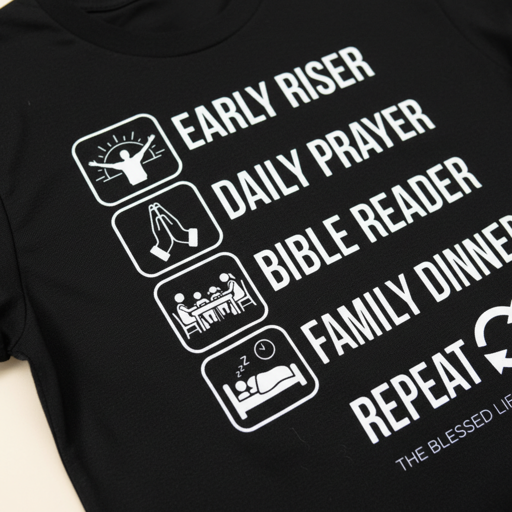 The Blessed Life Routine T-Shirt__detail