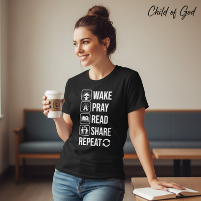 Wake Pray Read Share Repeat T-Shirt__lifestyle
