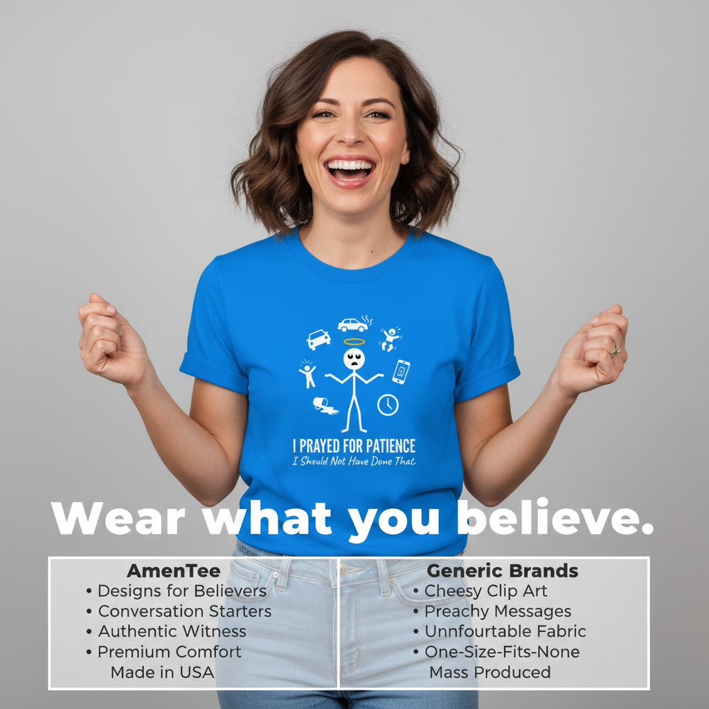 I Prayed for Patience T-Shirt_product_table