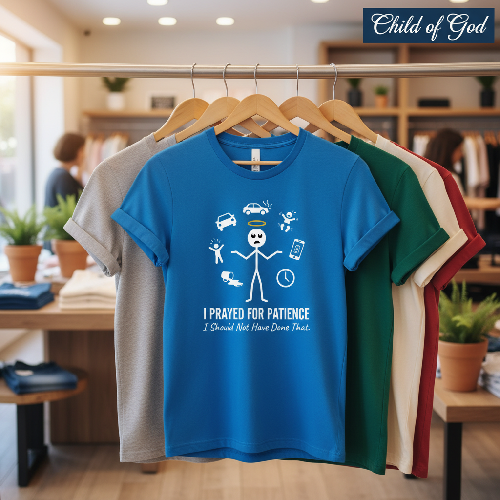 I Prayed for Patience T-Shirt_boutique_rack