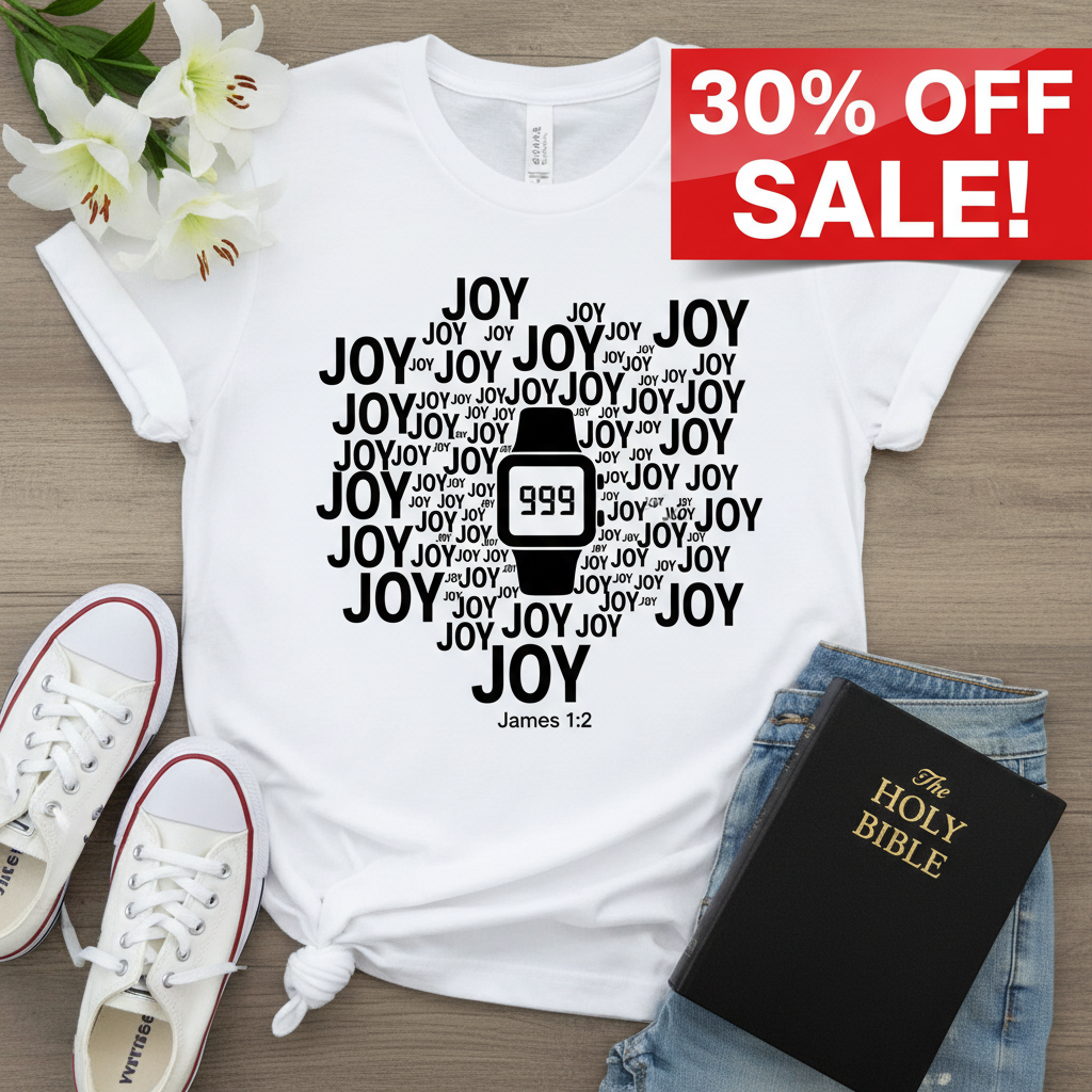 Count It All Joy T-Shirt_triple_model