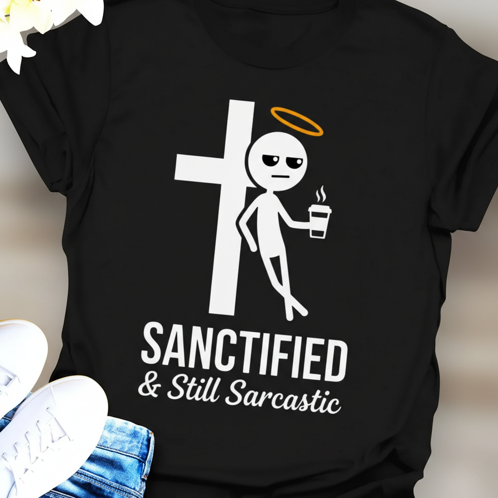 Sanctified & Still Sarcastic T-Shirt_extreme_za