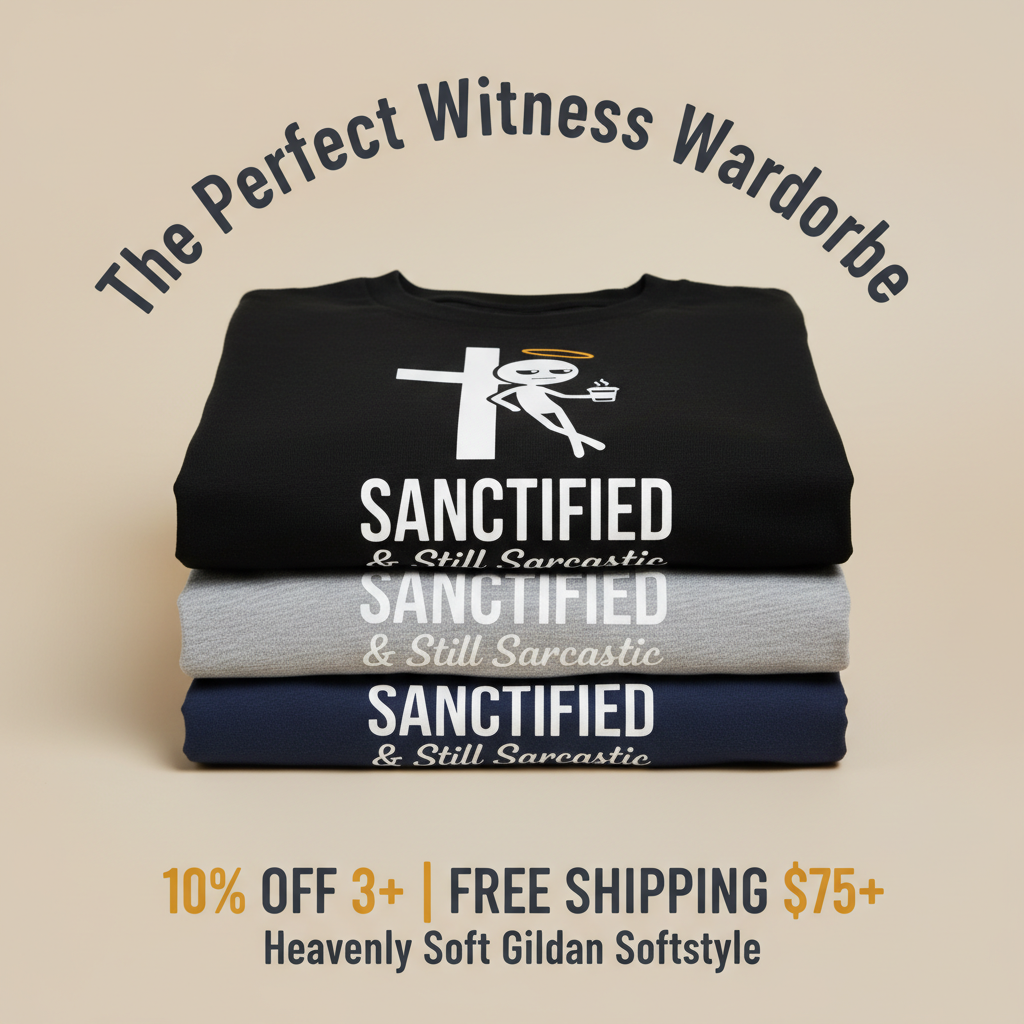 Sanctified & Still Sarcastic T-Shirt_stacked_promotion