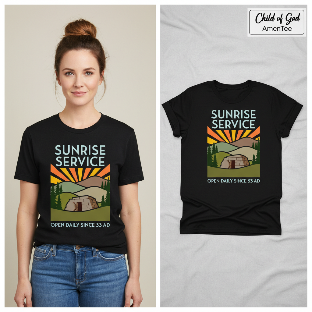 Sunrise Service T-Shirt_model_flat