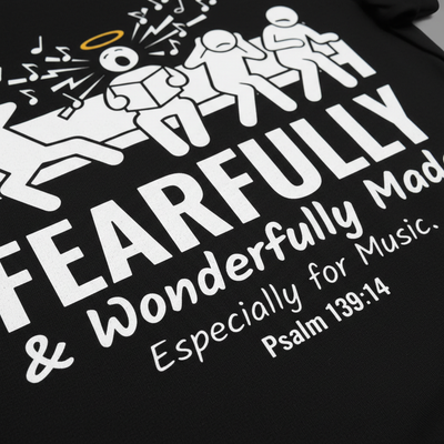 Fearfully & Wonderfully Made Music T-Shirt__detail