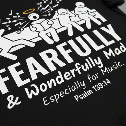 Fearfully & Wonderfully Made Music T-Shirt__detail