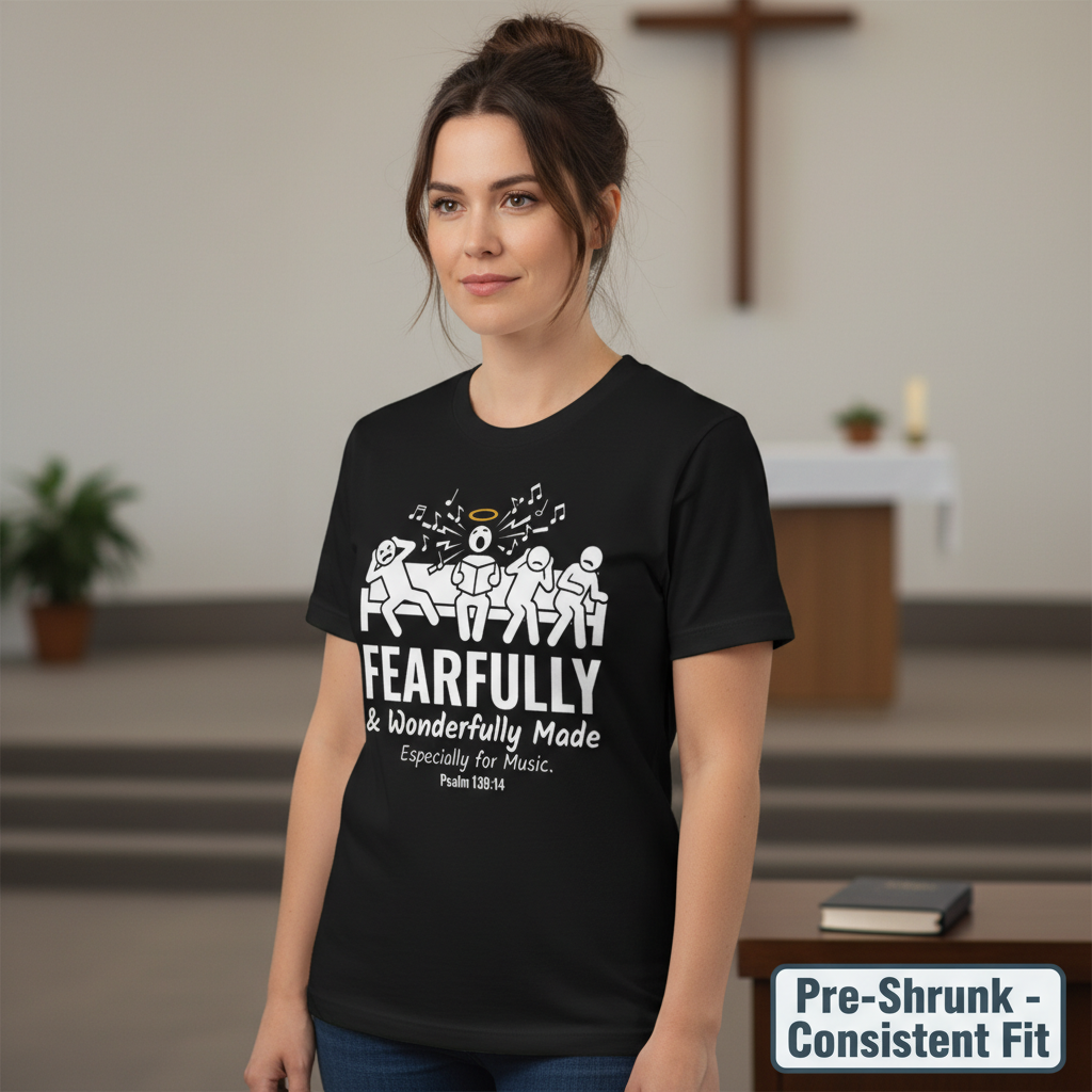 Fearfully & Wonderfully Made Music T-Shirt__space
