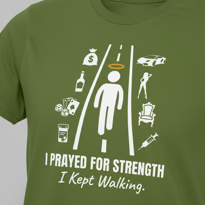 I Prayed for Strength T-Shirt__detail